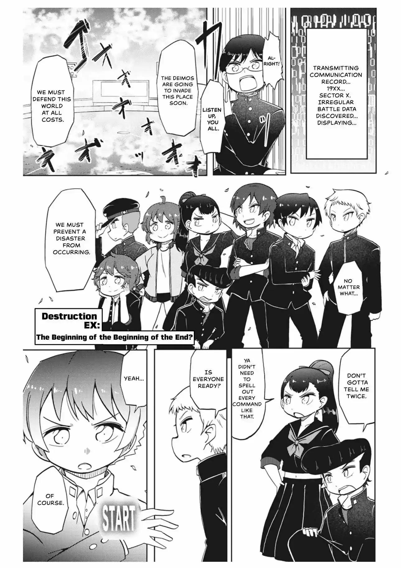 4-Koma 13 Sentinels: Aegis Rim - This Is Sector X Chapter 10.5 page 1 - 