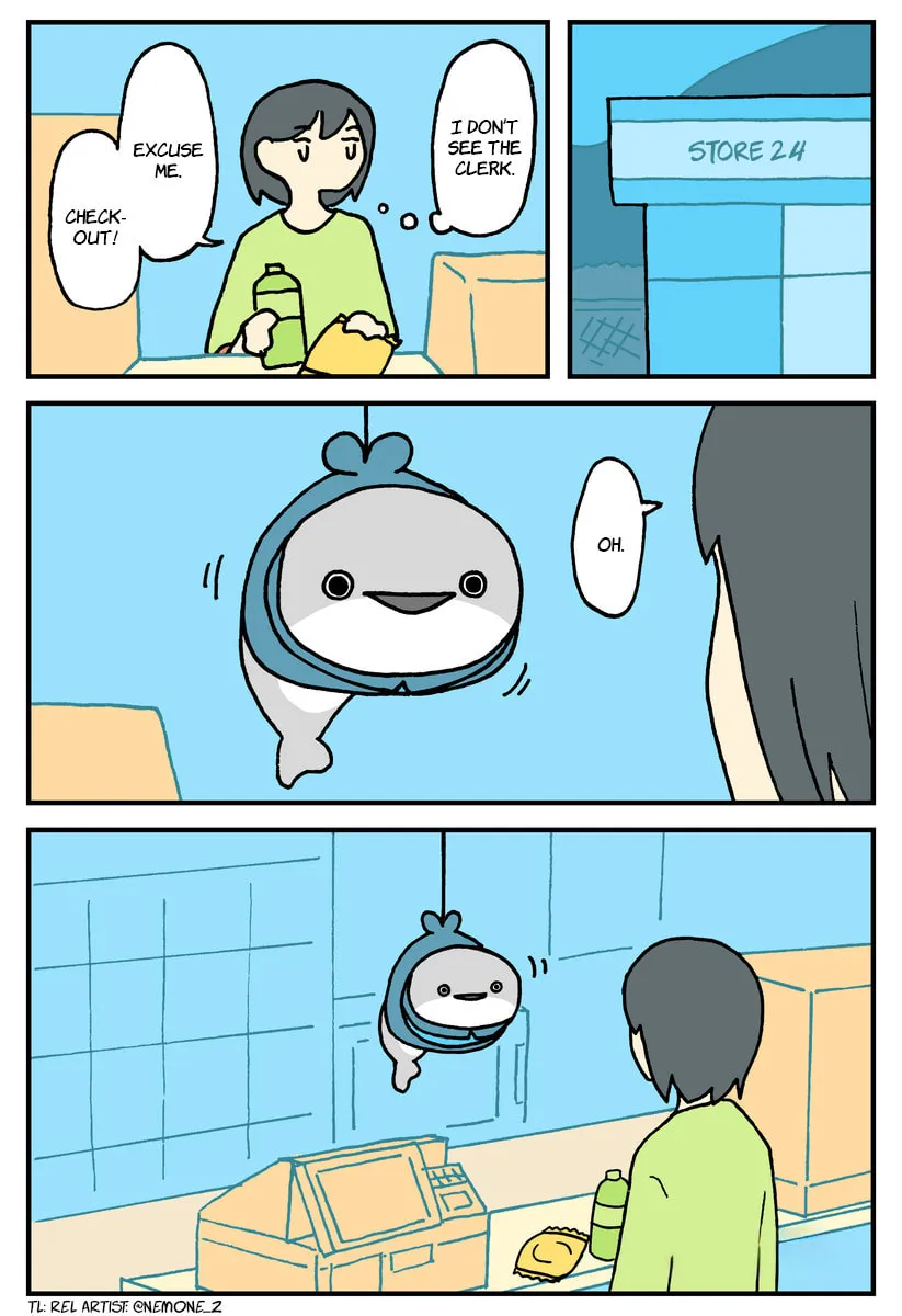 A Mysterious Fish Tending to the Store. (Colored) Chapter 0 page 1 - 