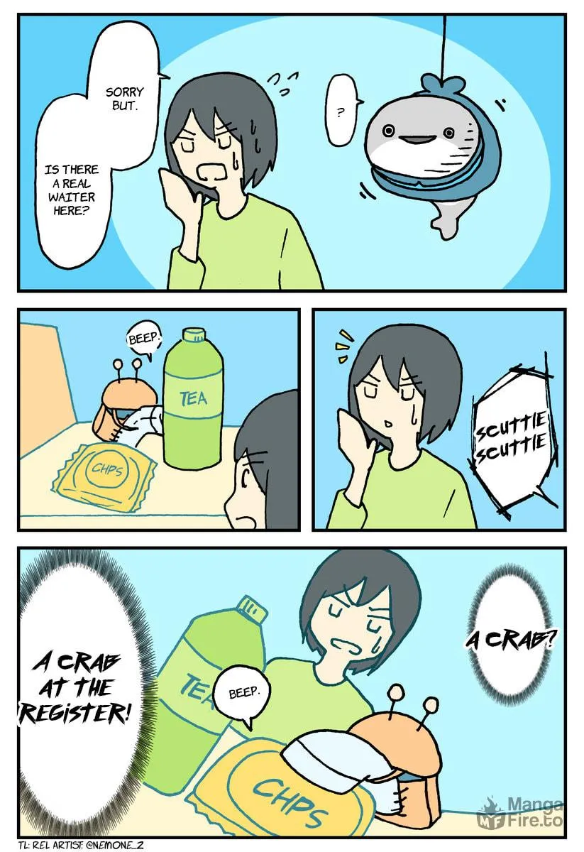 A Mysterious Fish Tending to the Store. (Colored) Chapter 0 page 3 - 
