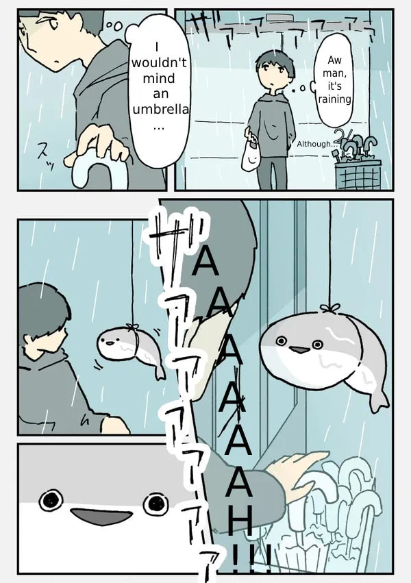 A Mysterious Fish Tending to the Store. (Colored) Chapter 1 page 1 - 