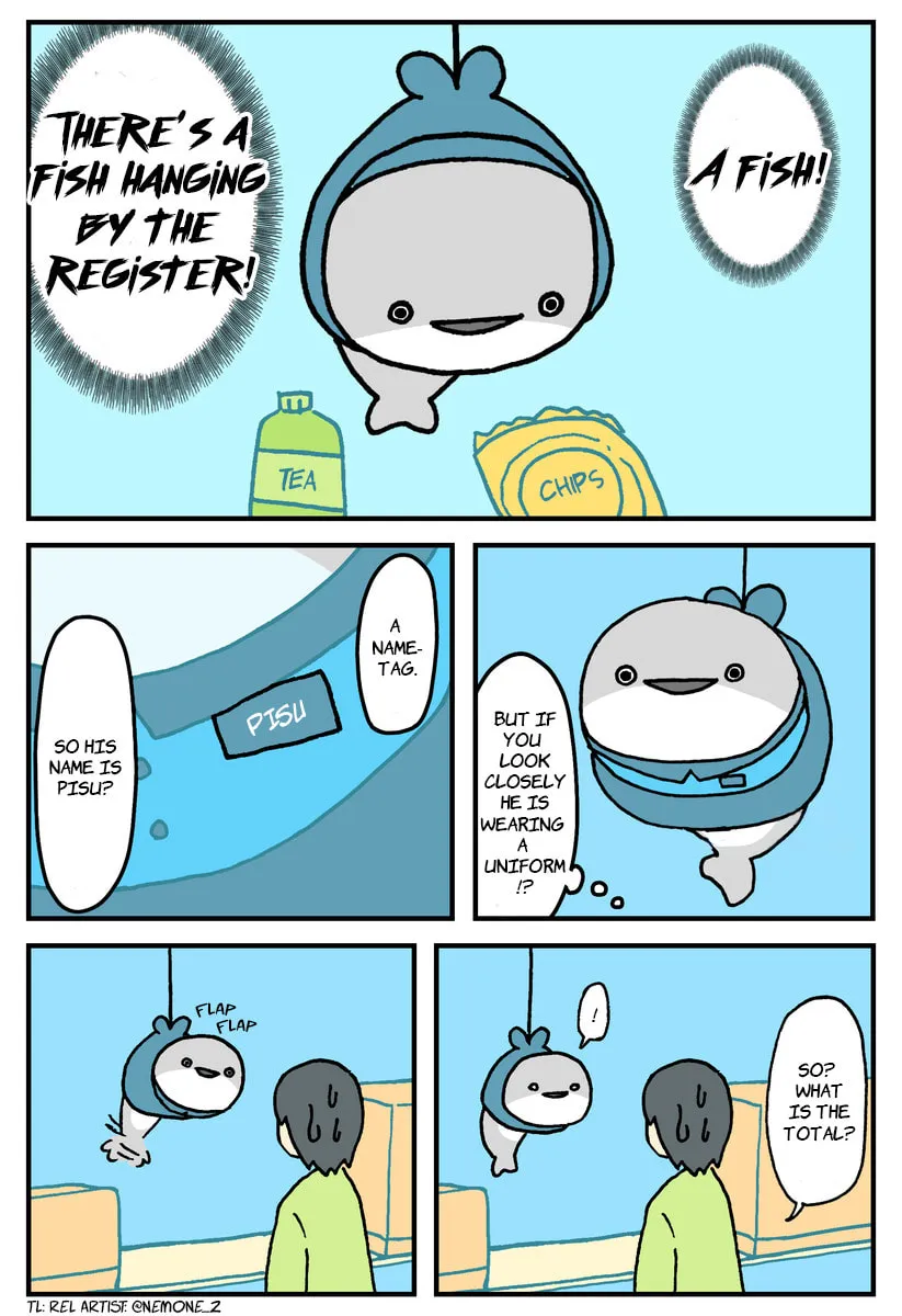 A Mysterious Fish Tending to the Store. (Colored) Chapter 33 page 2 - 