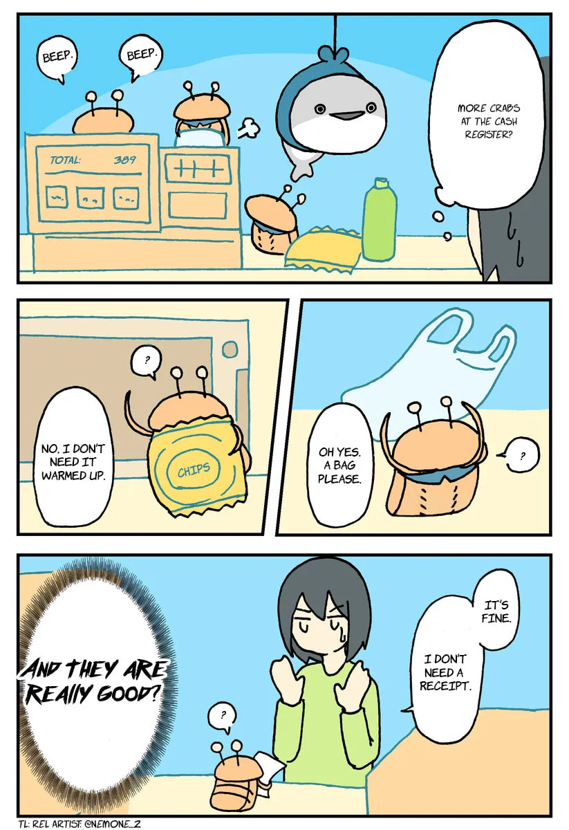 A Mysterious Fish Tending to the Store. (Colored) Chapter 33 page 4 - 