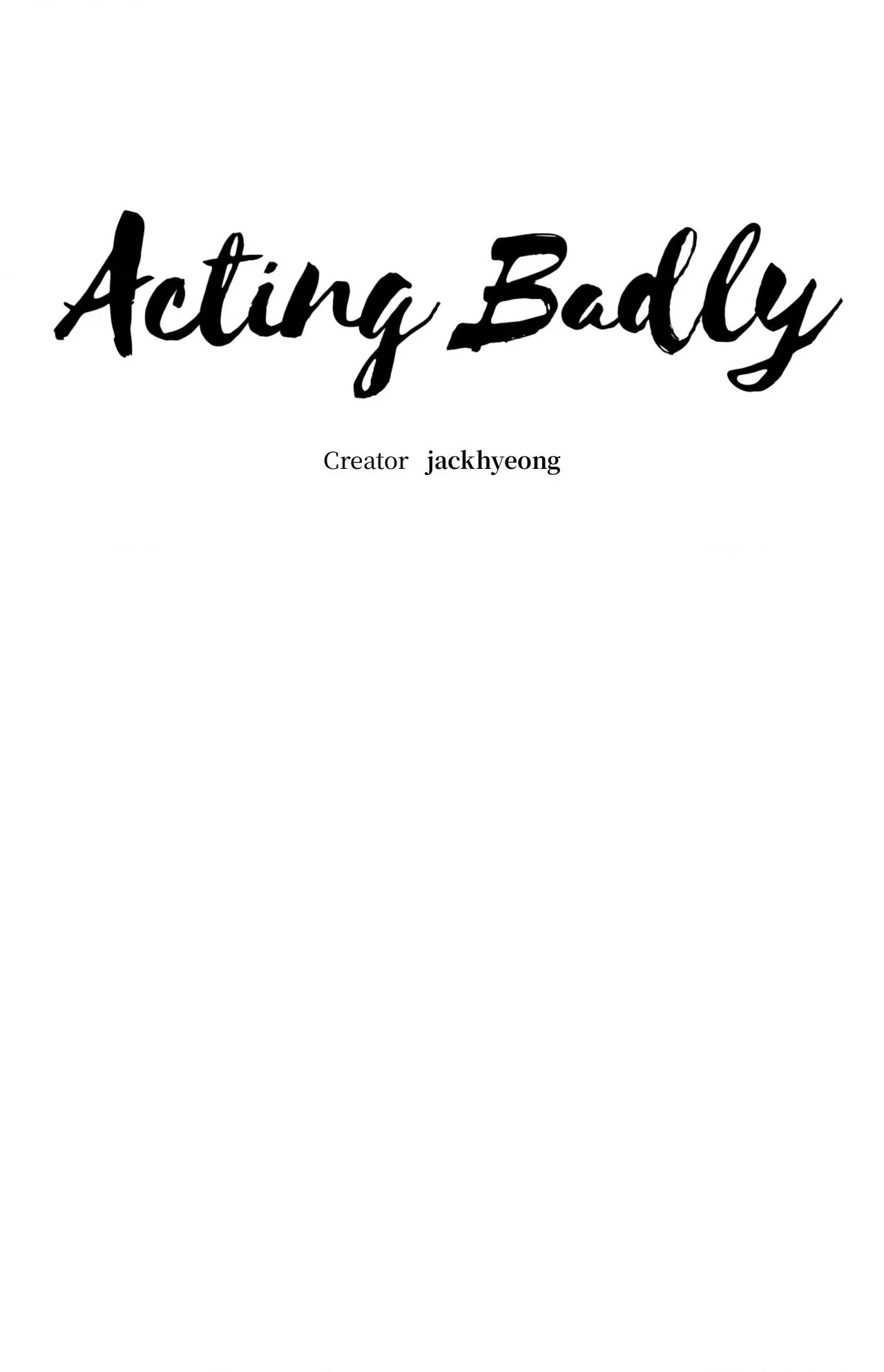 Acting Badly Chapter 5 page 30 - 
