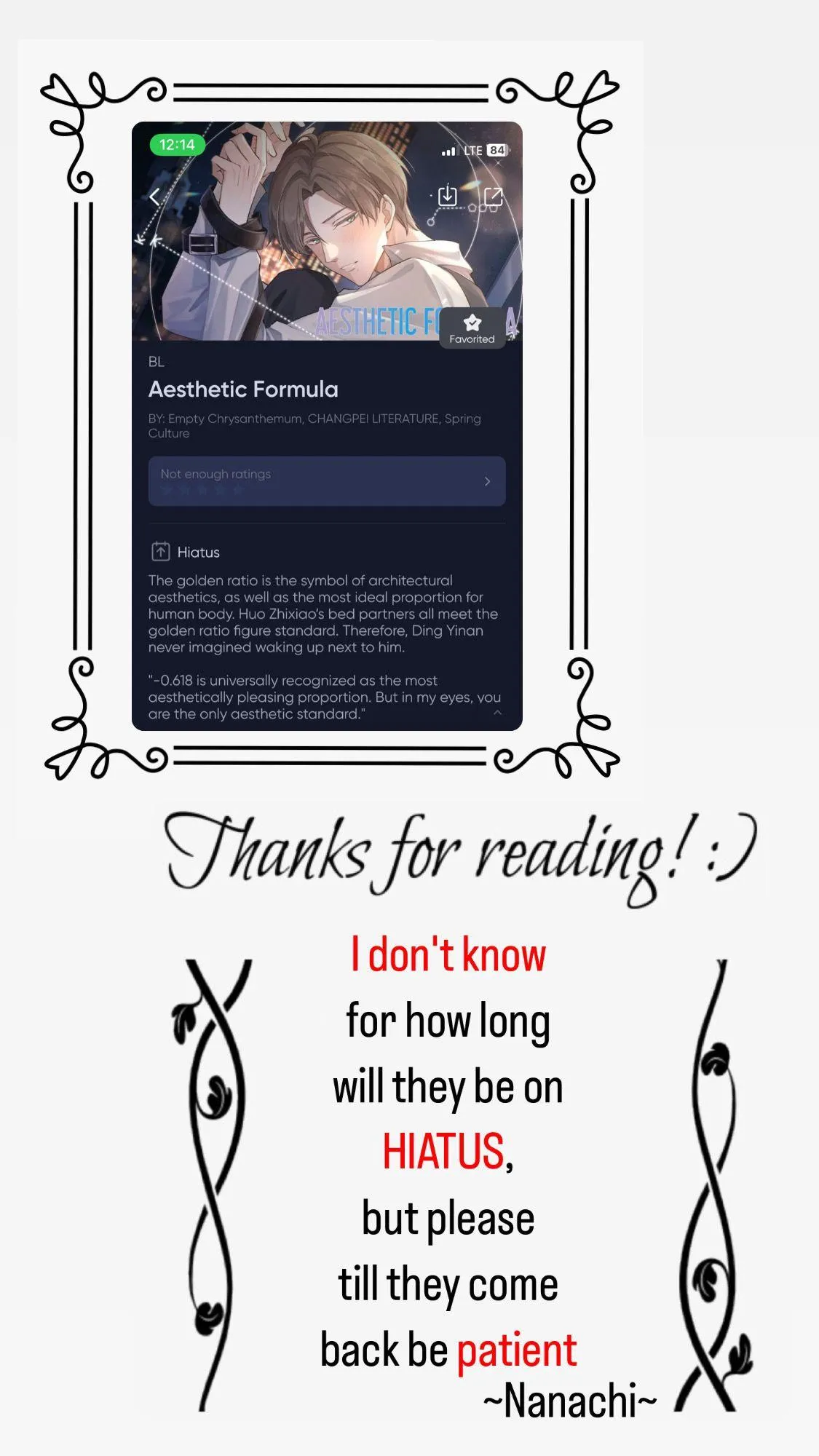 Aesthetic Formula Chapter 18.99 page 1 - 