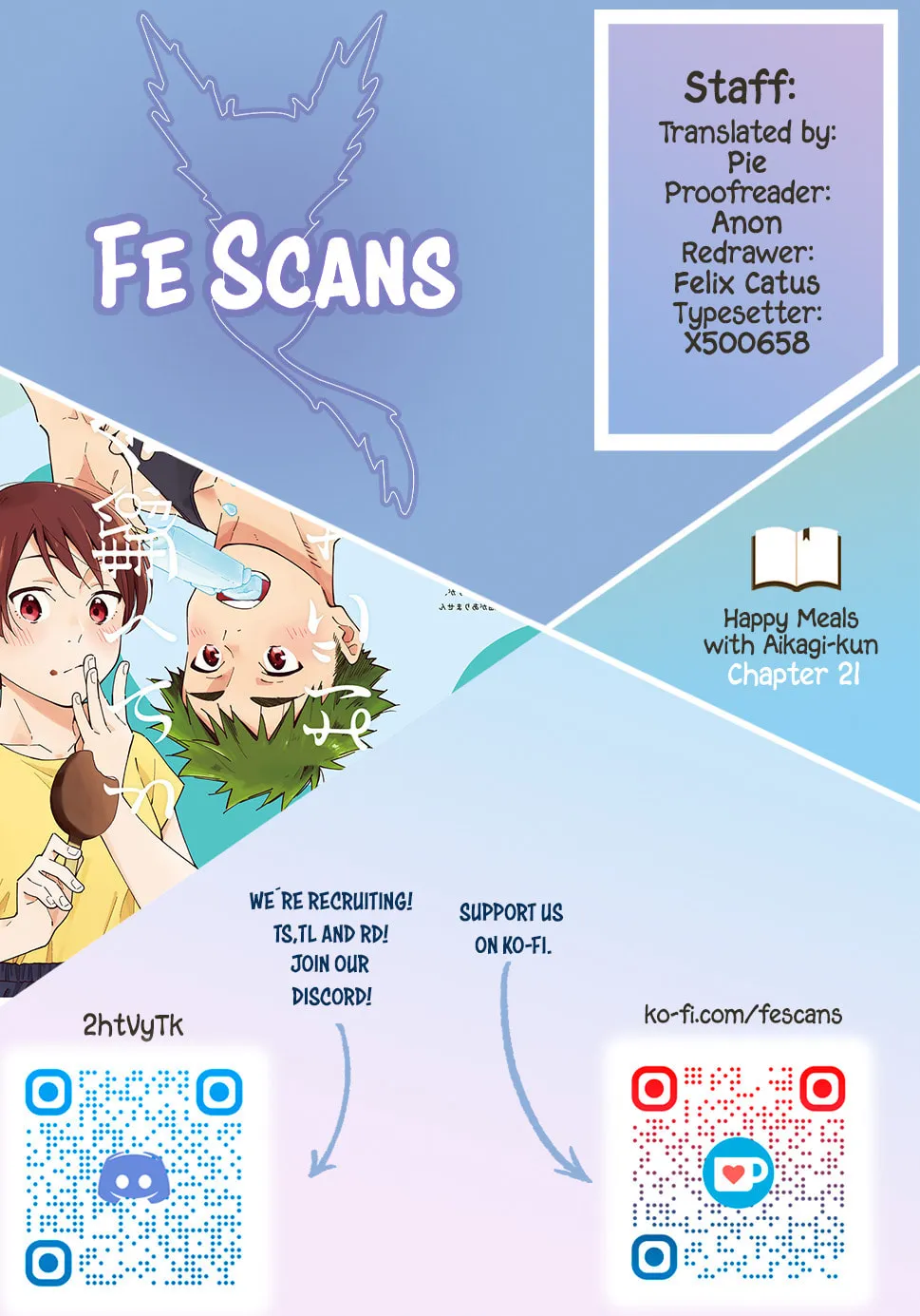 Aikagi-kun to Shiawase Gohan Chapter 21 page 1 - 