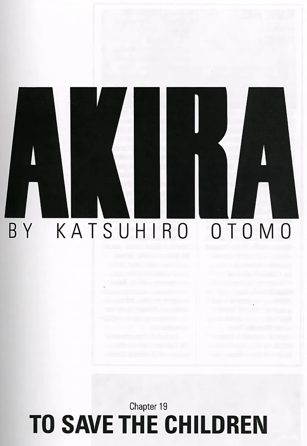Akira (Colored) Chapter 19 page 1 - 