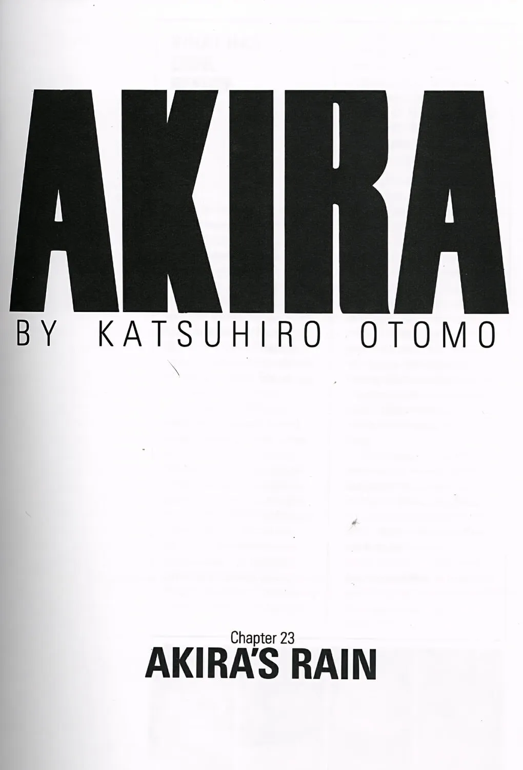 Akira (Colored) Chapter 23 page 1 - 
