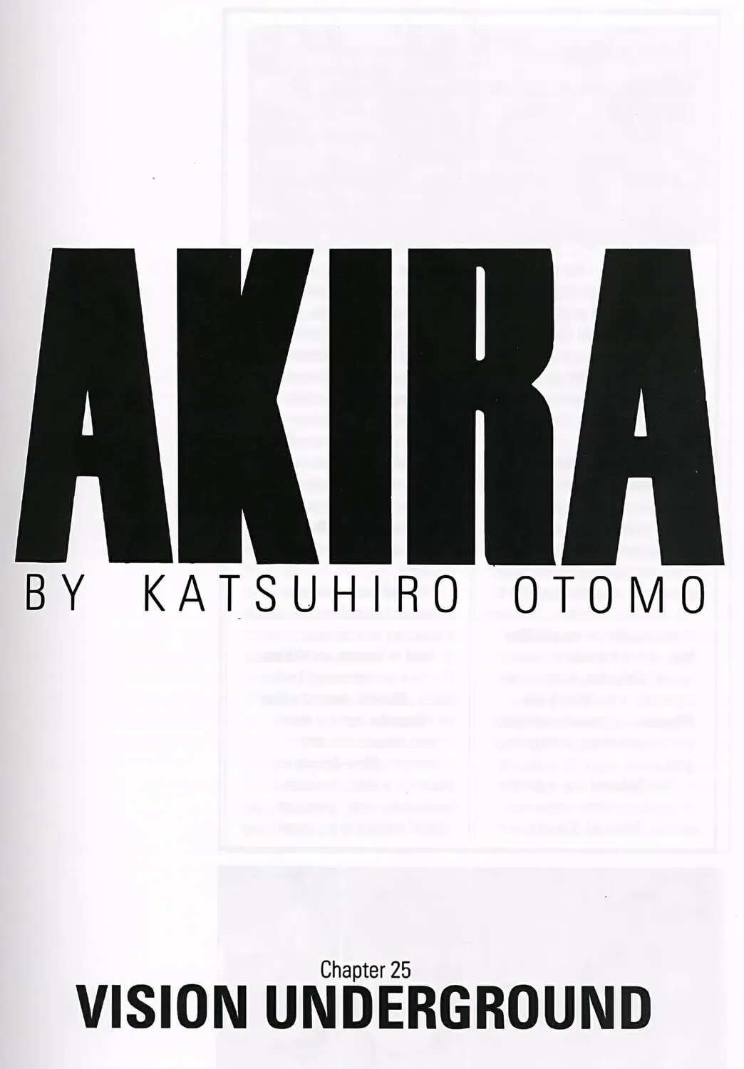Akira (Colored) Chapter 25 page 1 - 