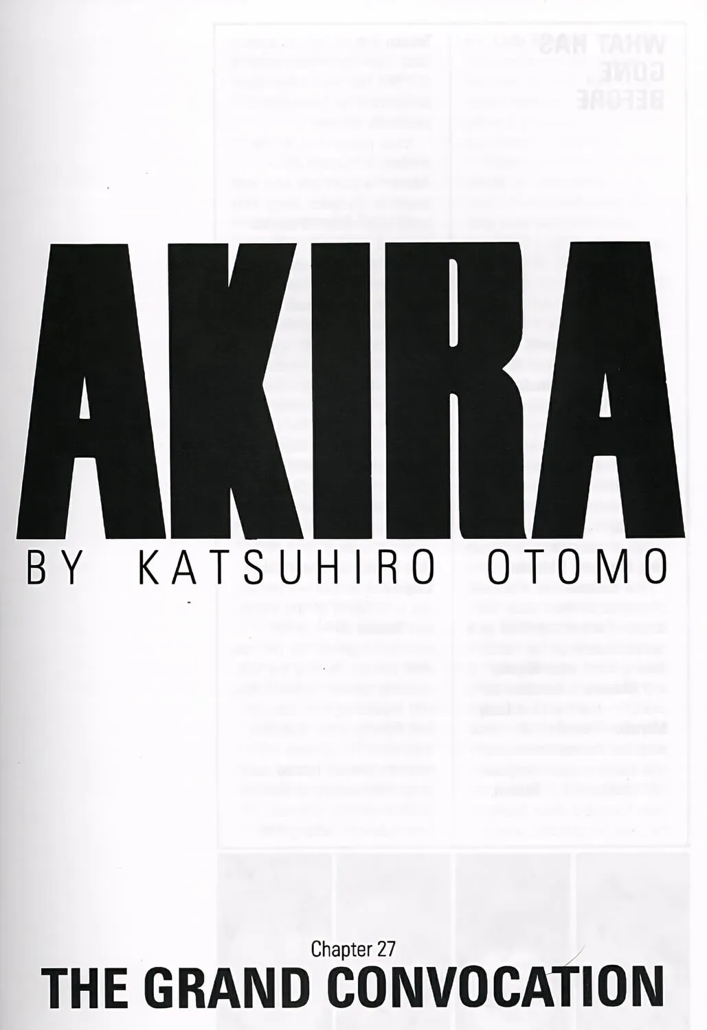 Akira (Colored) Chapter 27 page 1 - 