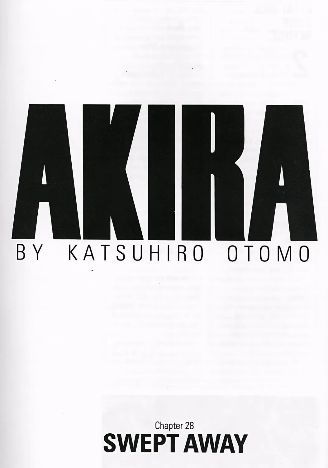 Akira (Colored) Chapter 28 page 1 - 