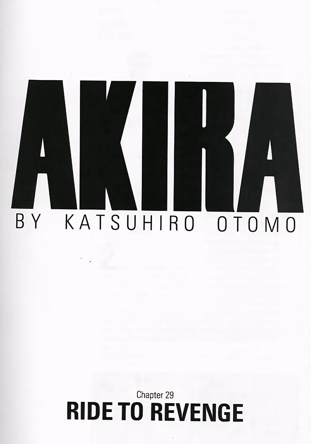 Akira (Colored) Chapter 29 page 1 - 