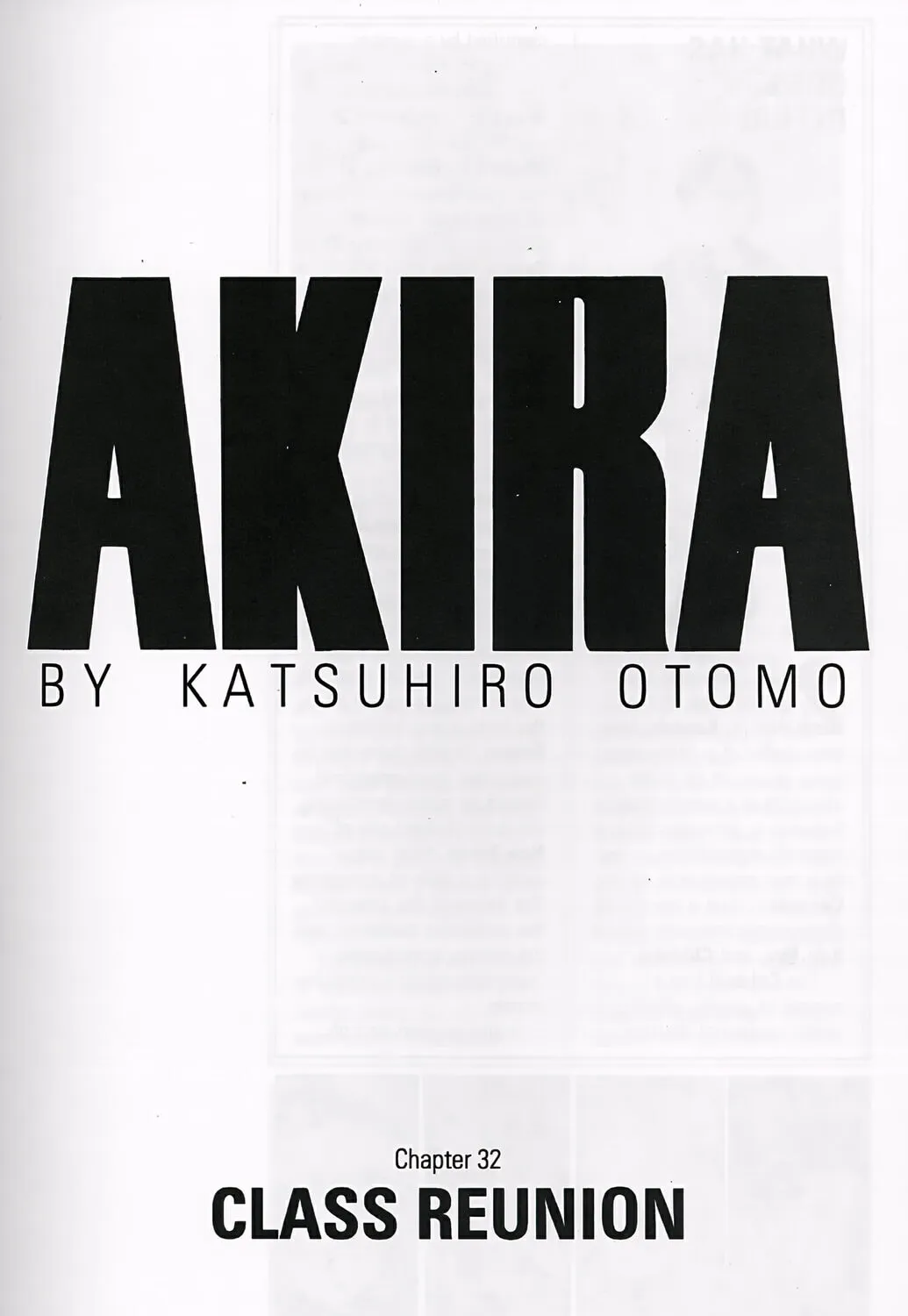 Akira (Colored) Chapter 32 page 1 - 