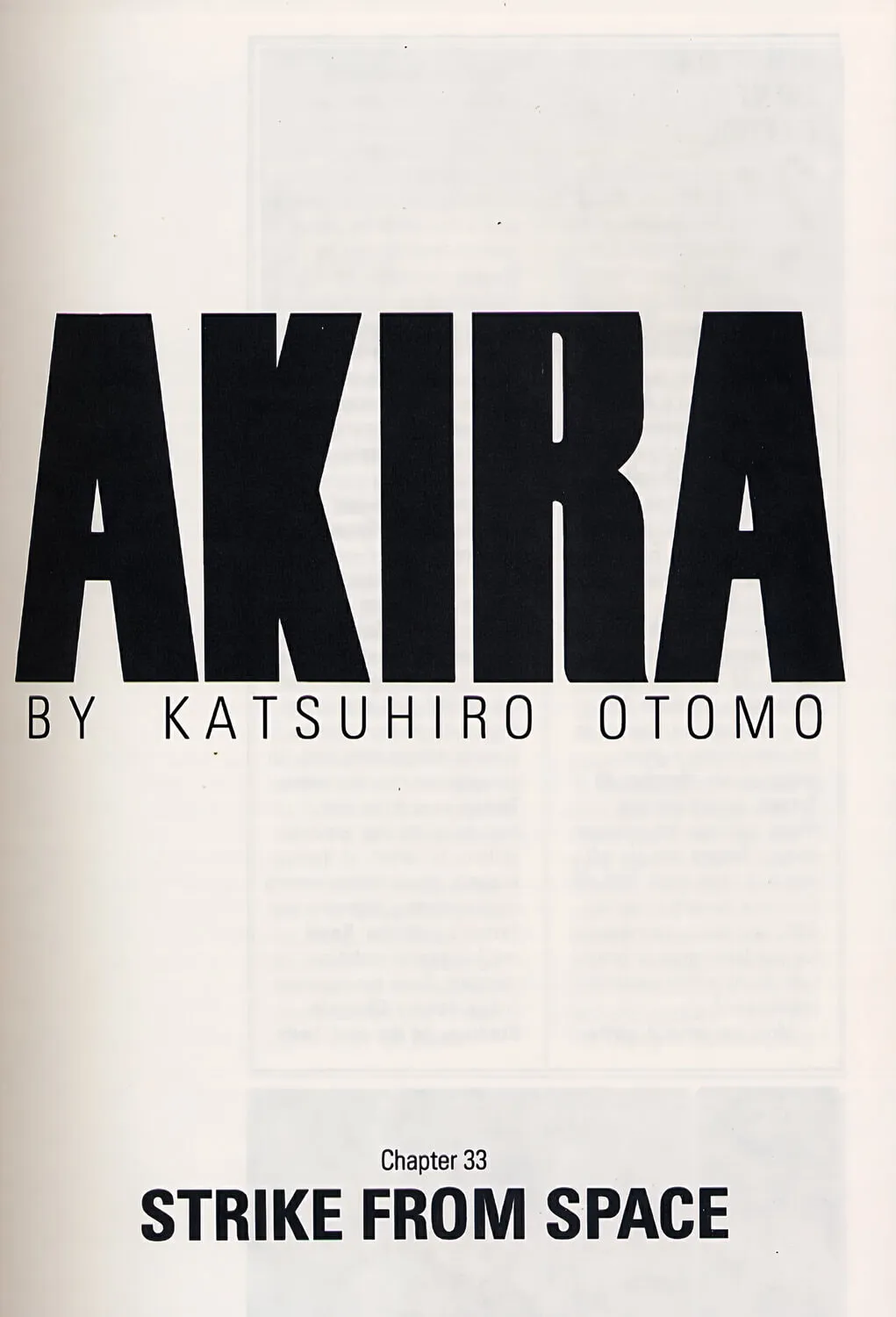 Akira (Colored) Chapter 33 page 1 - 