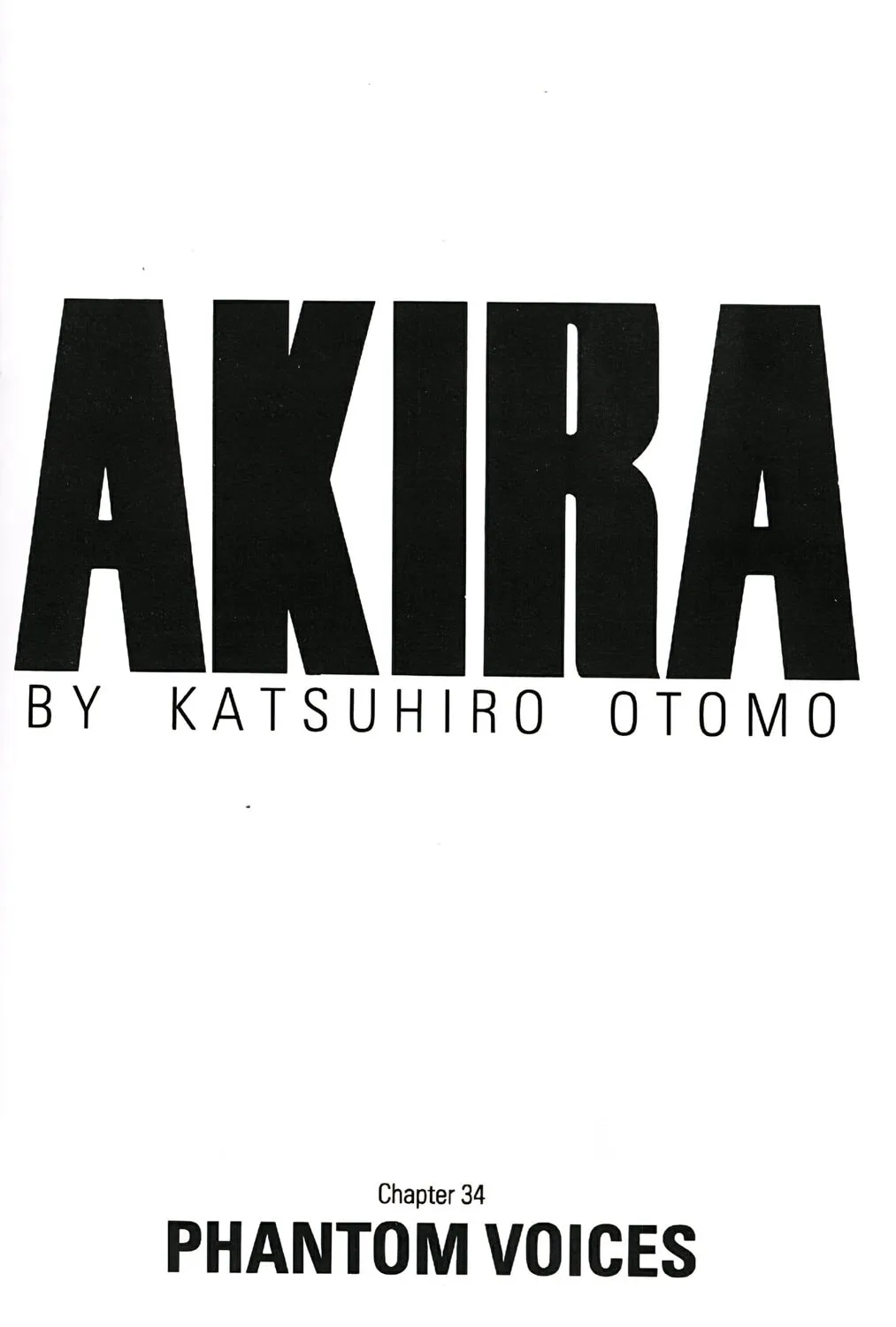 Akira (Colored) Chapter 34 page 1 - 