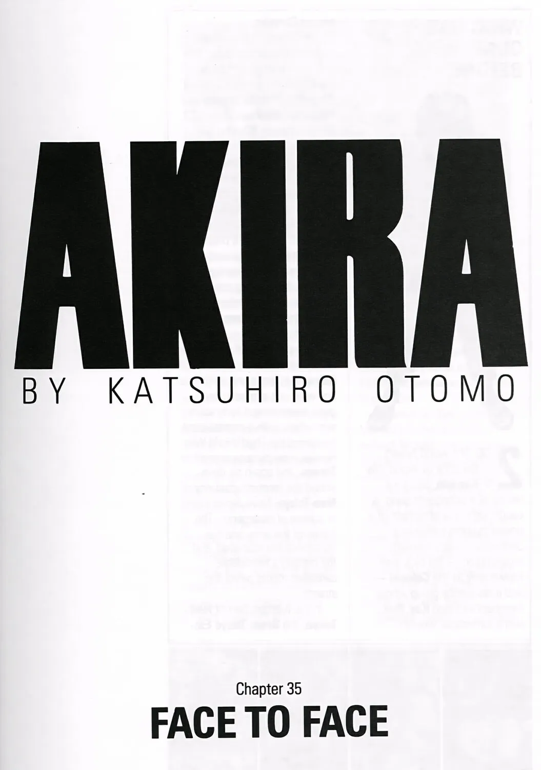 Akira (Colored) Chapter 35 page 1 - 