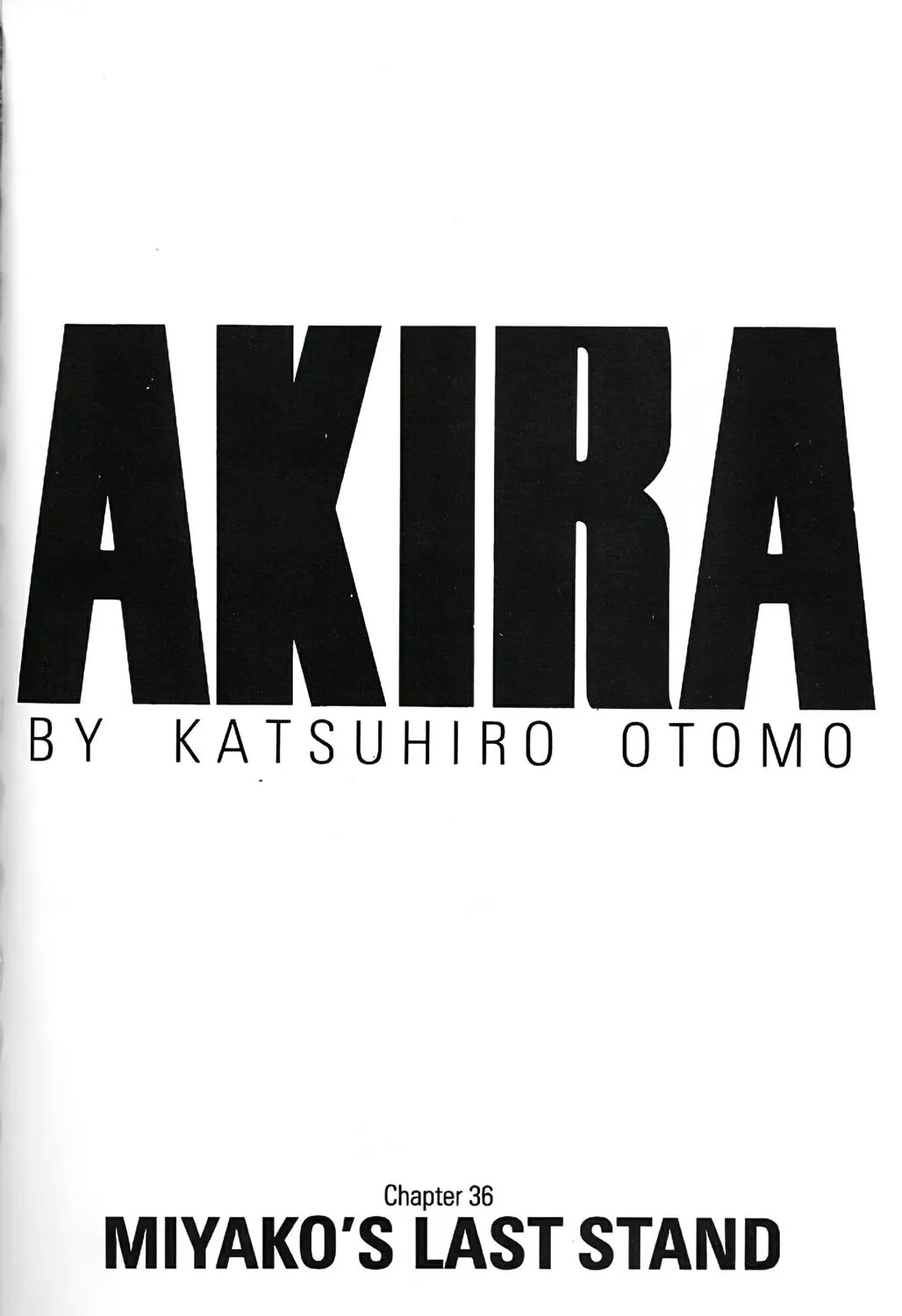 Akira (Colored) Chapter 36 page 1 - 