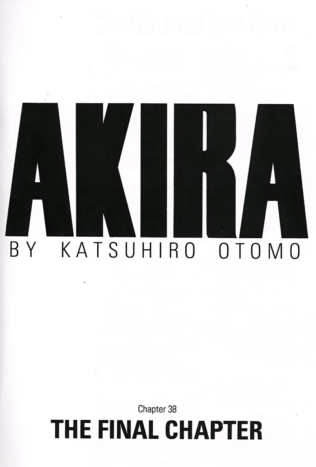 Akira (Colored) Chapter 38 page 1 - 