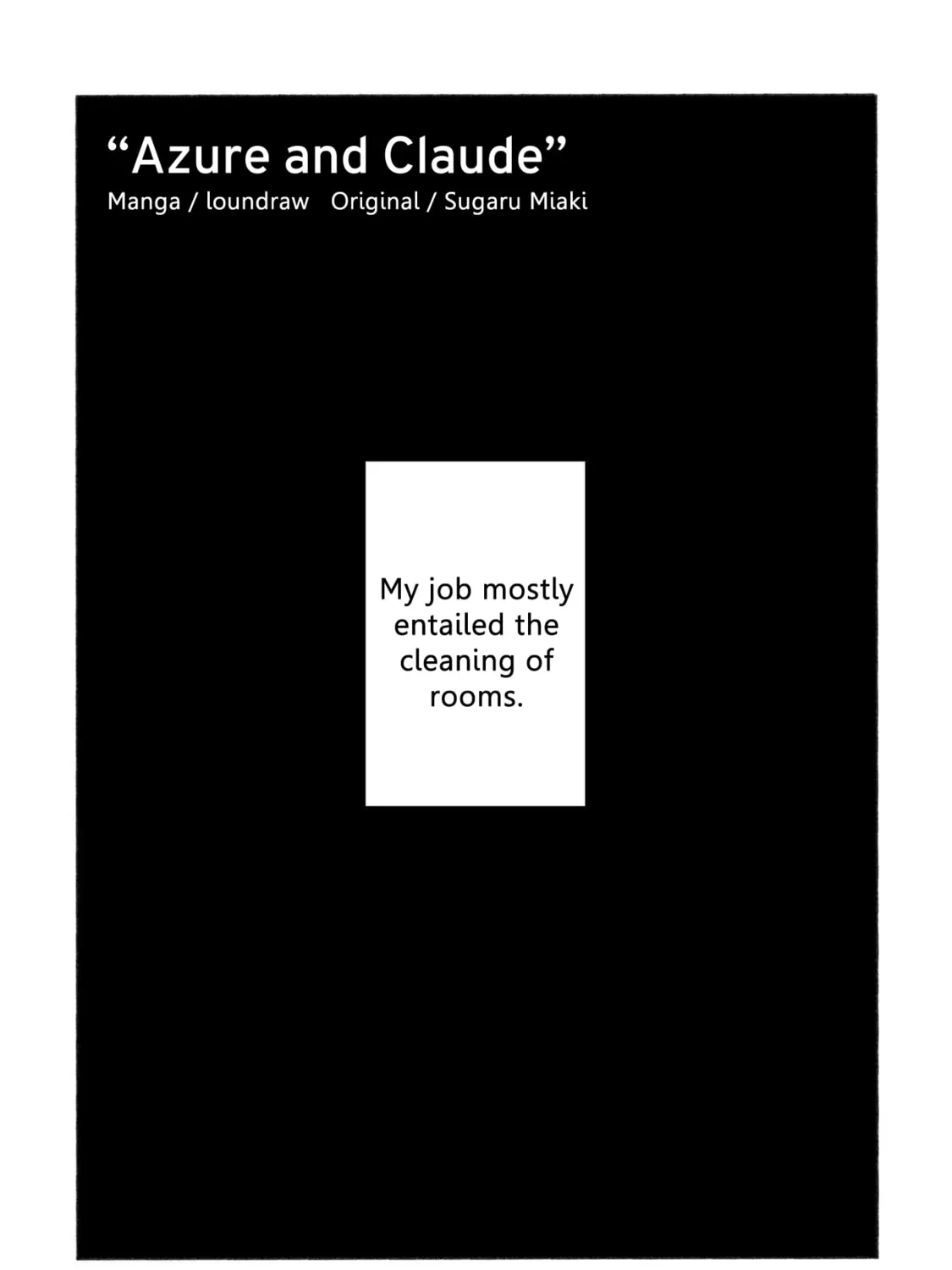 Aozora to Kumorizora Chapter 1 page 1 - 