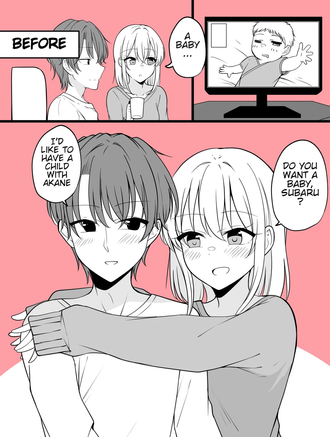 Aru Hi Kareshi ga Onnanoko ni Natte Shimatta Couple no Nichijou Chapter 49 page 1 - 