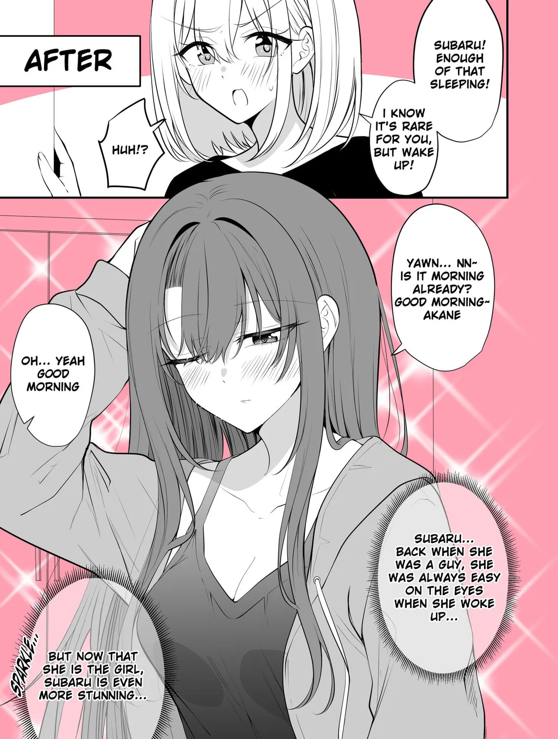 Aru Hi Kareshi ga Onnanoko ni Natte Shimatta Couple no Nichijou Chapter 56 page 3 - 