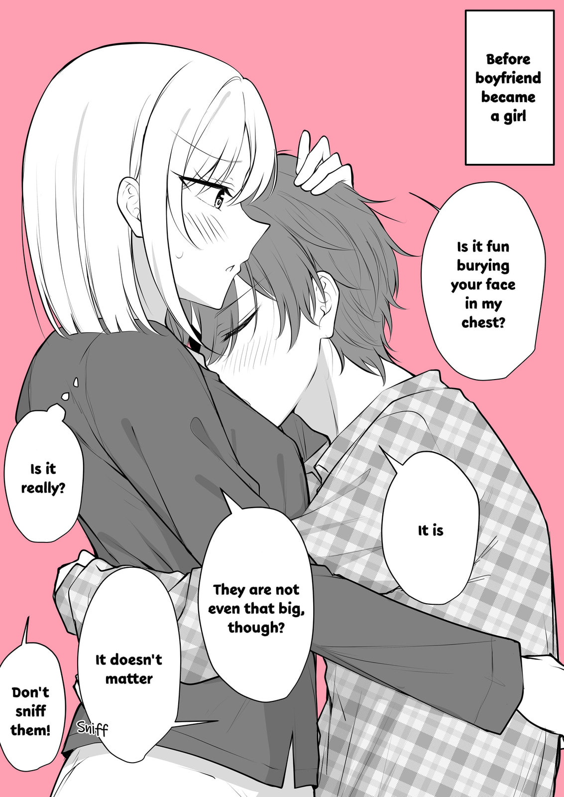 Aru Hi Kareshi ga Onnanoko ni Natte Shimatta Couple no Nichijou Chapter 57 page 1 - 