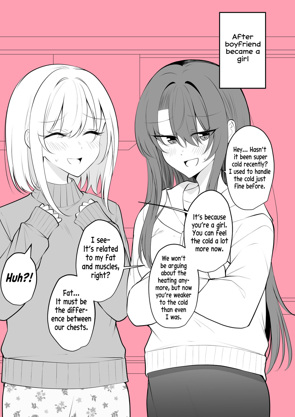 Aru Hi Kareshi ga Onnanoko ni Natte Shimatta Couple no Nichijou Chapter 62 page 2 - 