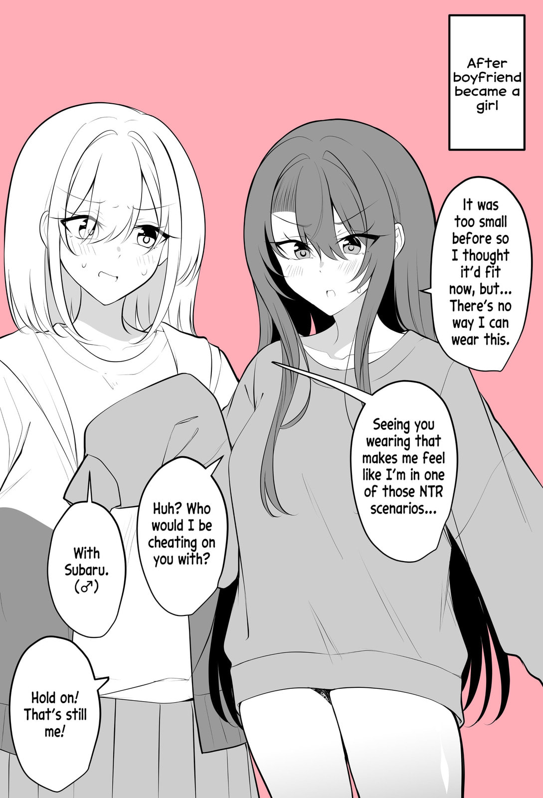 Aru Hi Kareshi ga Onnanoko ni Natte Shimatta Couple no Nichijou Chapter 64 page 2 - 