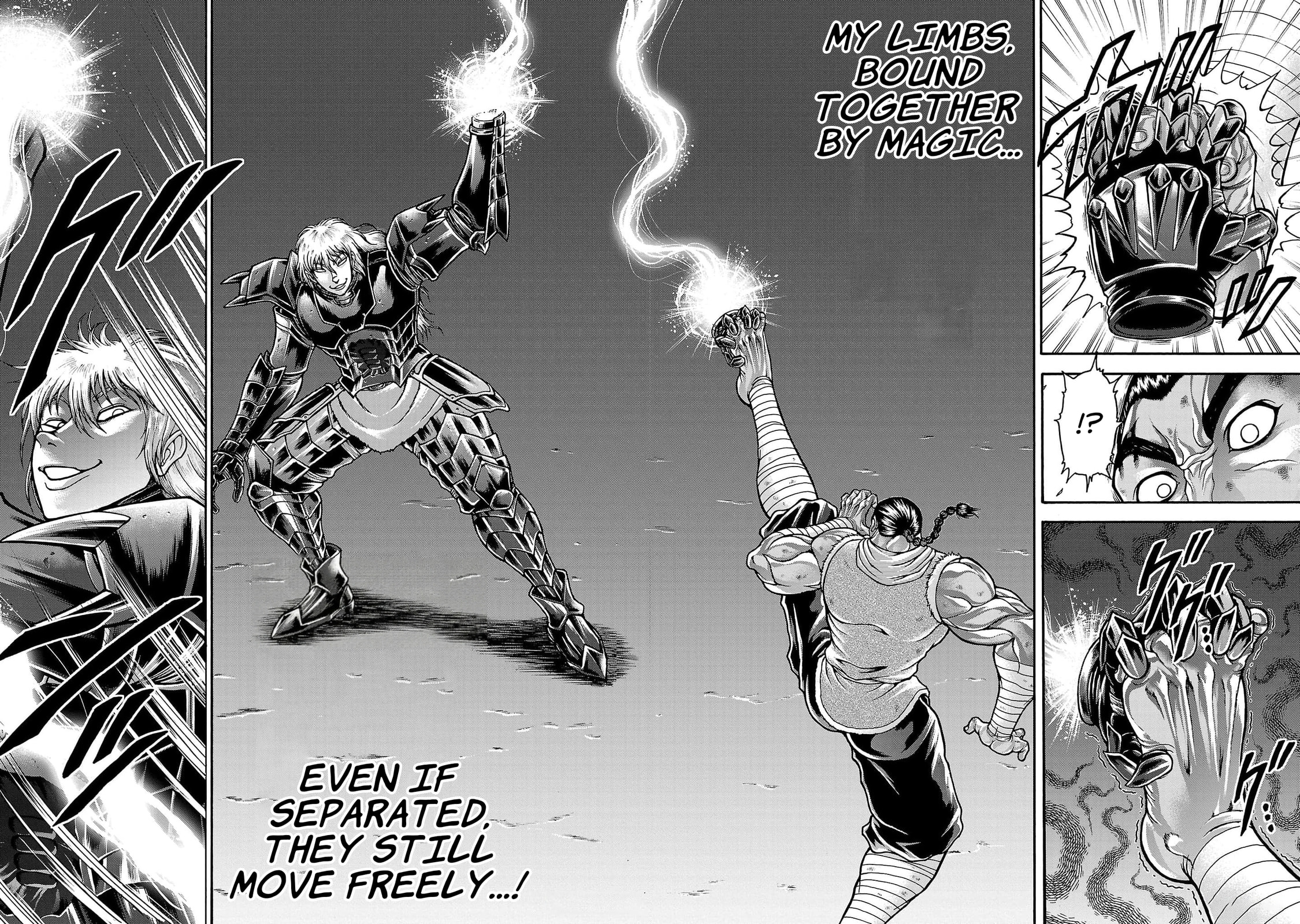 Baki Side Story: Retsu Kaioh Doesn't Mind Even If It's in Another World Chapter 57 page 10 - 