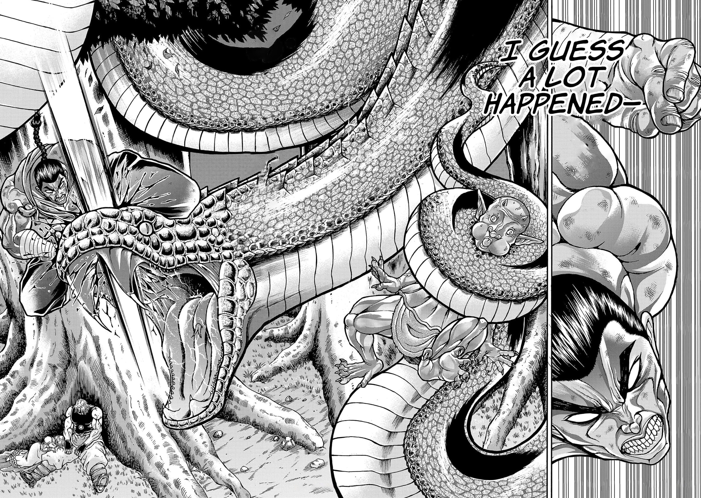 Baki Side Story: Retsu Kaioh Doesn't Mind Even If It's in Another World Chapter 60 page 10 - 