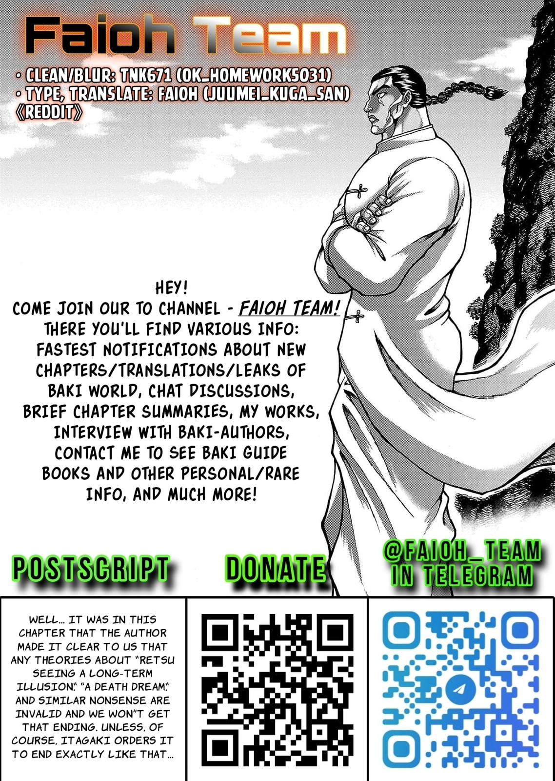 Baki Side Story: Retsu Kaioh Doesn't Mind Even If It's in Another World Chapter 61 page 20 - 