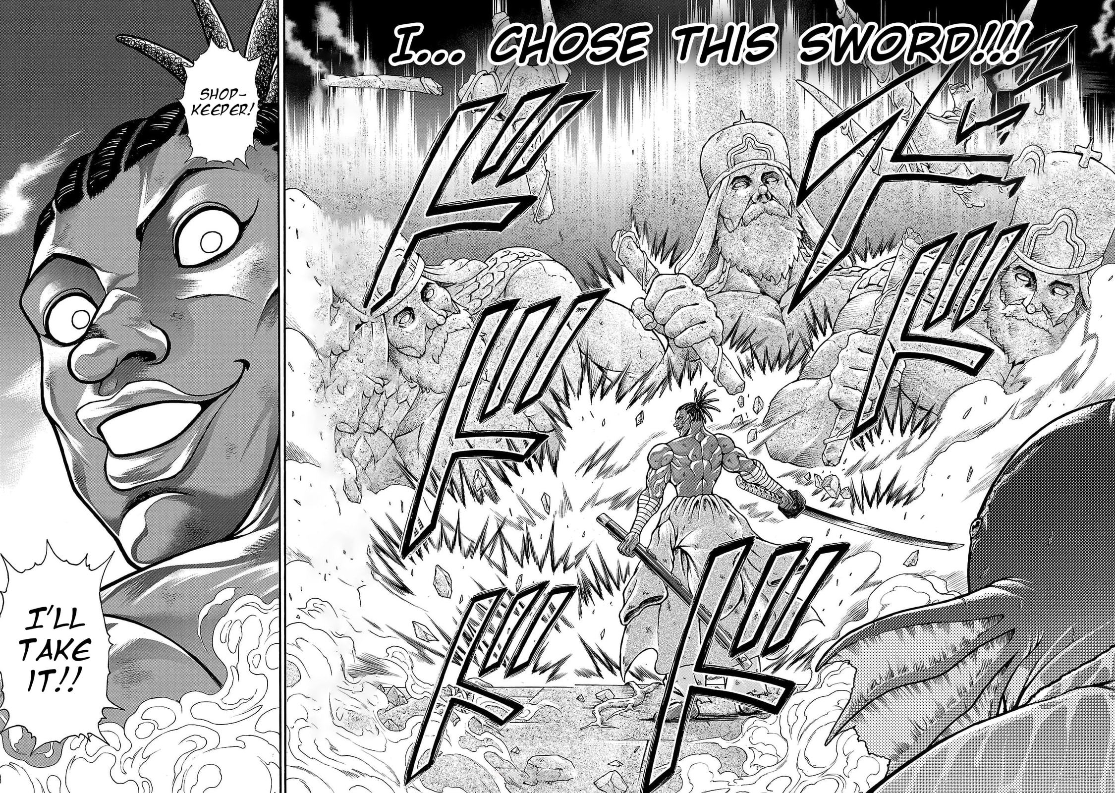 Baki Side Story: Retsu Kaioh Doesn't Mind Even If It's in Another World Chapter 70 page 14 - 