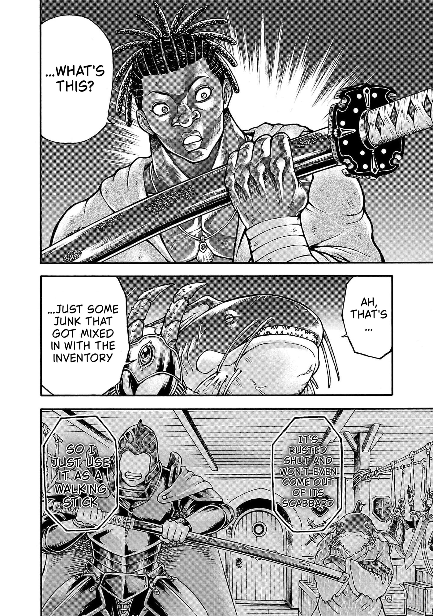 Baki Side Story: Retsu Kaioh Doesn't Mind Even If It's in Another World Chapter 70 page 8 - 