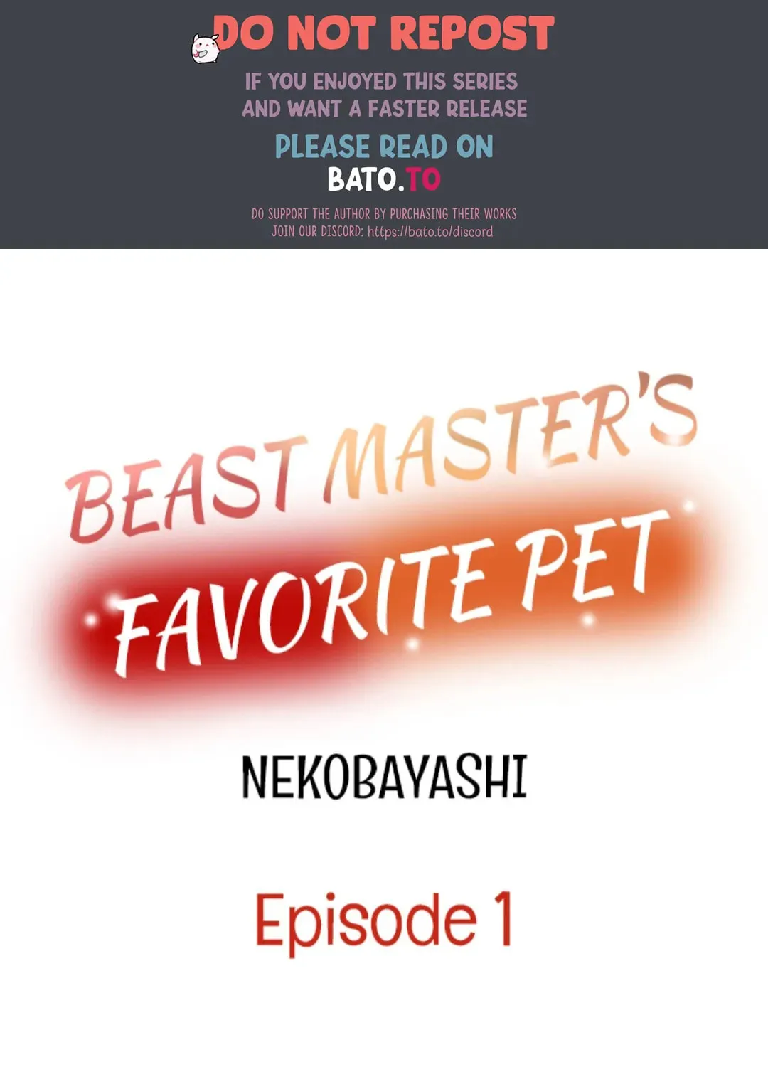 Beast Masters Favorite Pet Chapter 1 page 1 - 