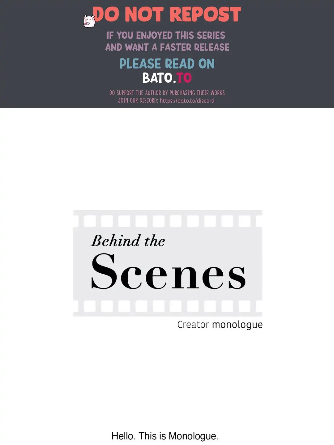 Behind the Scenes Chapter 84.5 page 1 - 