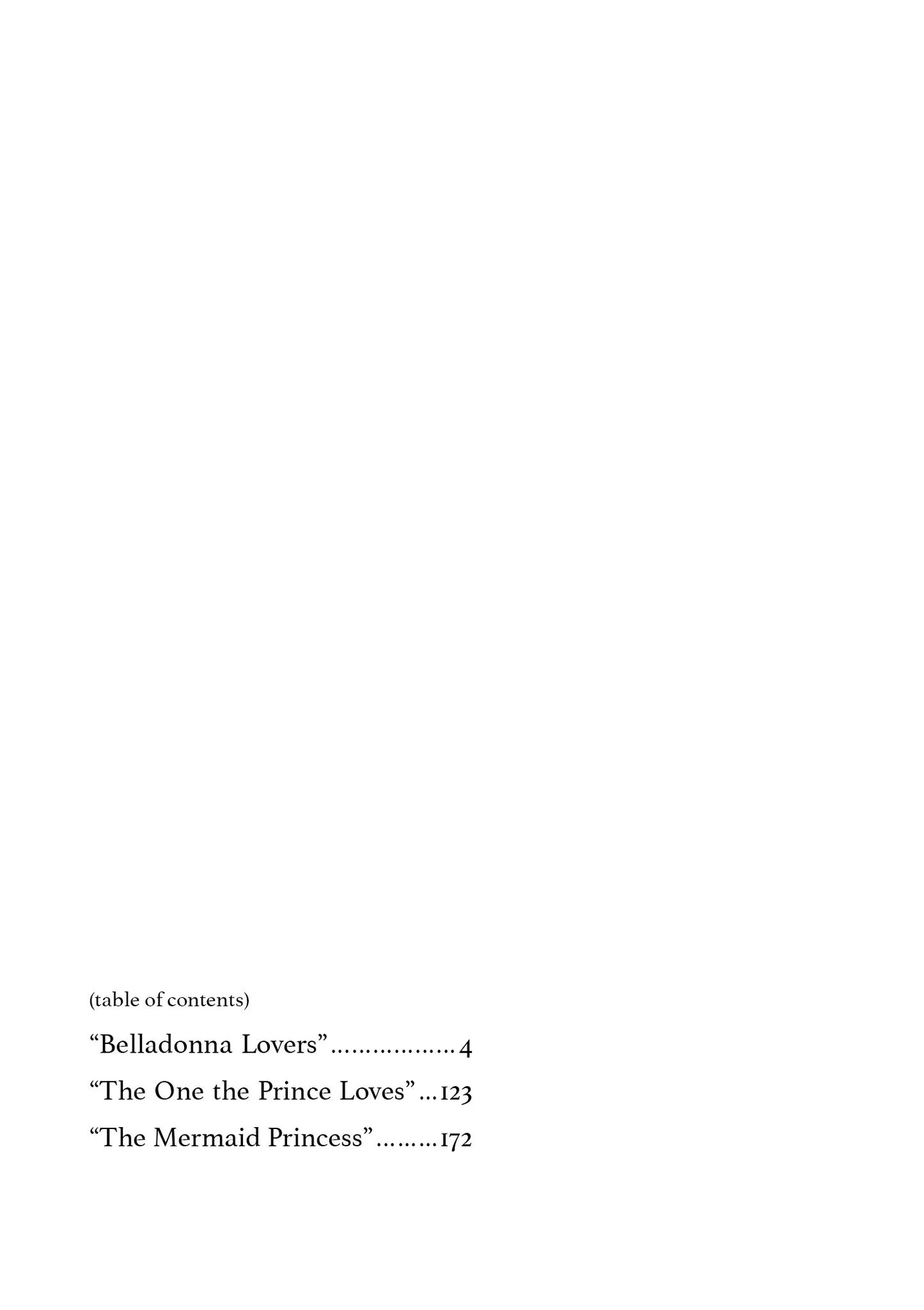 Belladonna no Koibito Chapter 1 page 4 - 