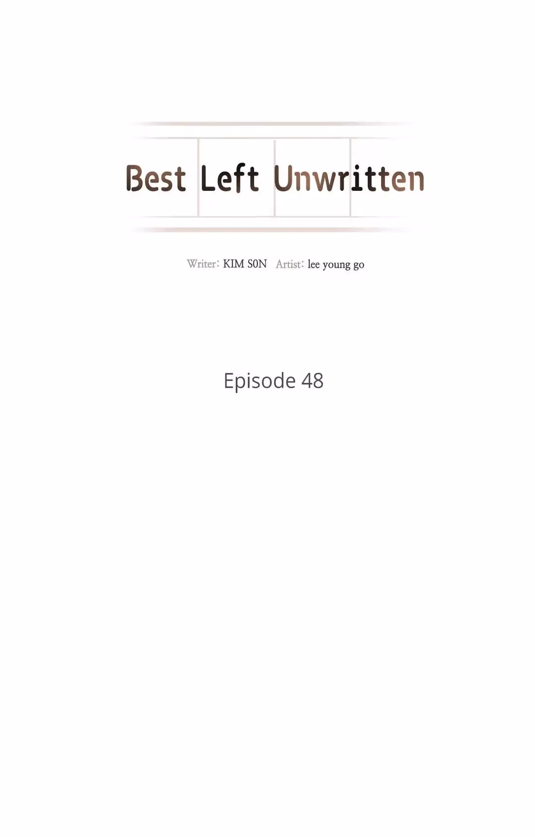 Best Left Unwritten Chapter 48 page 5 - 