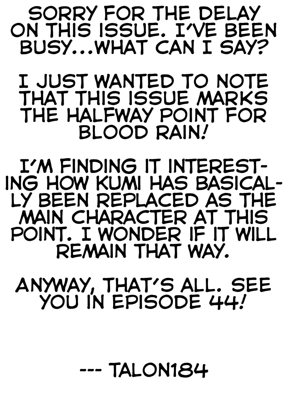 Blood Rain Chapter 43 page 19 - 