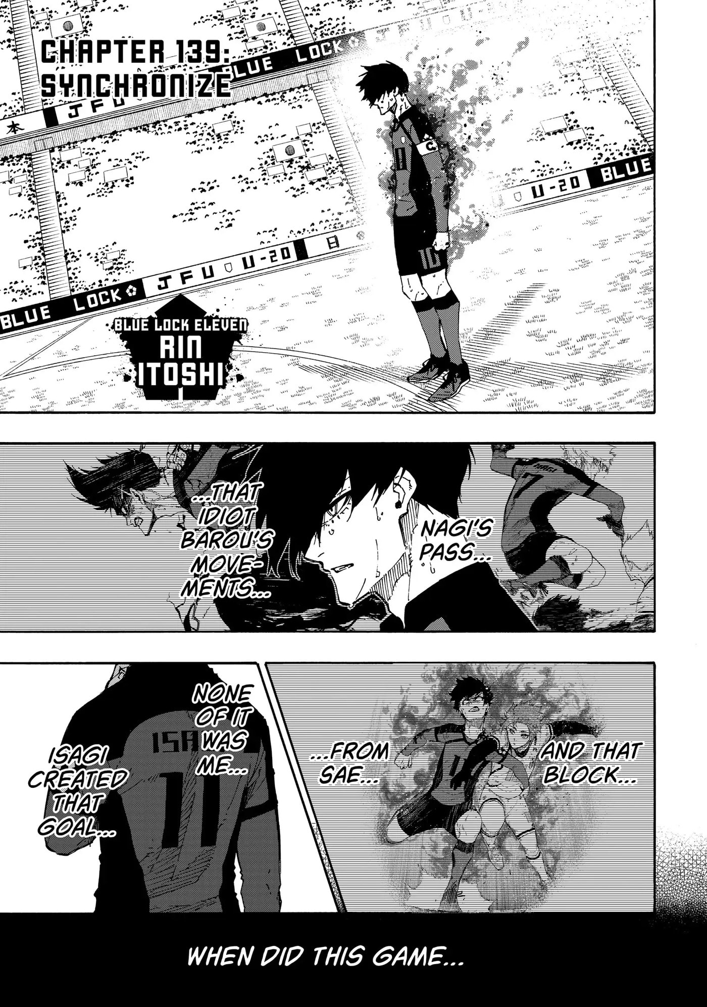 Blue Lock Chapter 139 page 1 - 