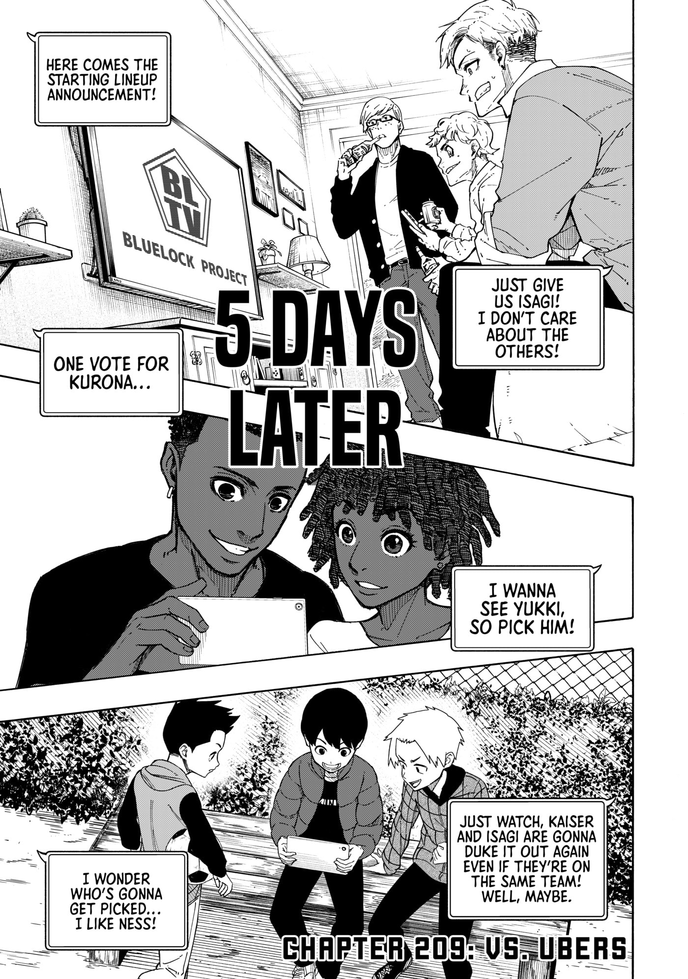 Blue Lock Chapter 209 page 1 - 