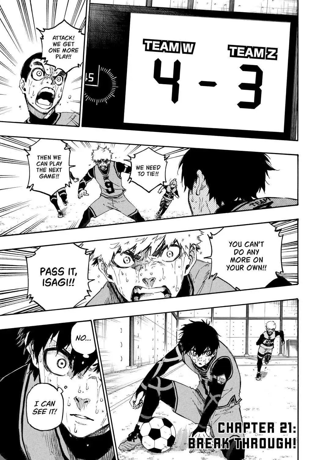 Blue Lock Chapter 21 page 1 - 