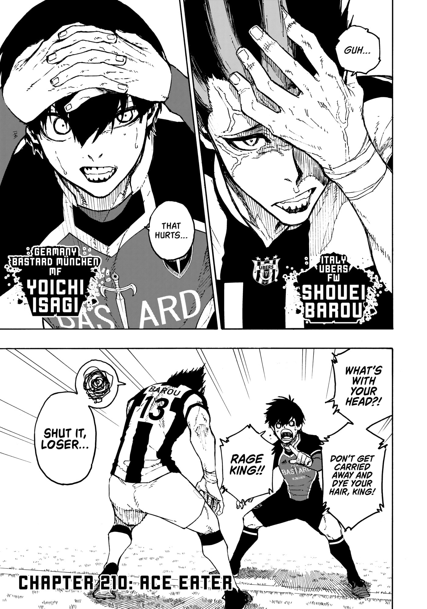 Blue Lock Chapter 210 page 1 - 