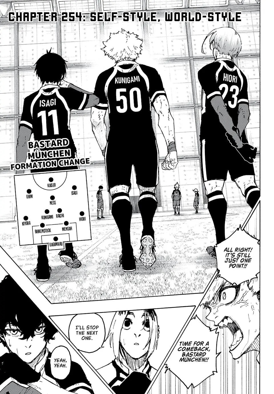 Blue Lock Chapter 254 page 1 - 