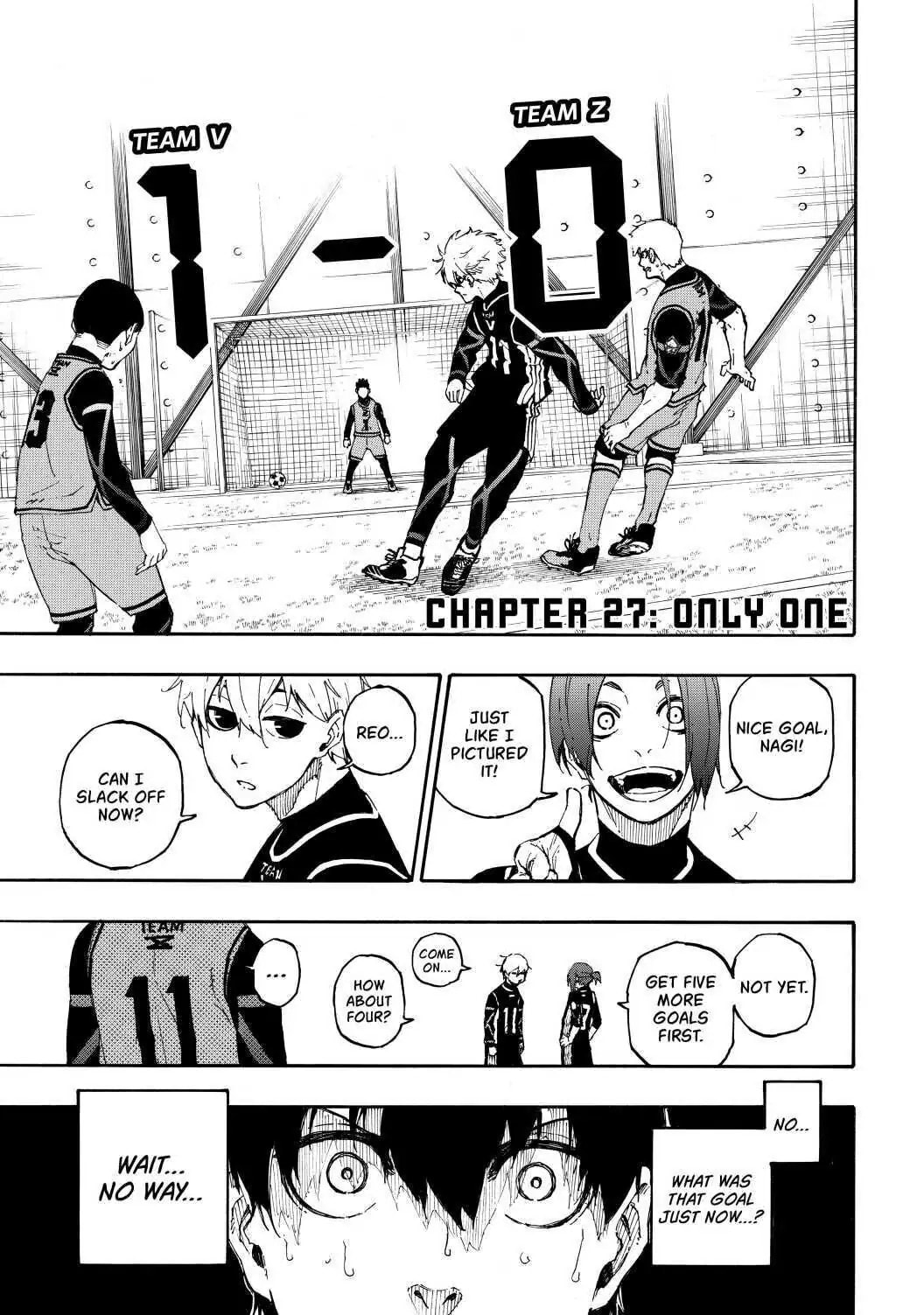 Blue Lock Chapter 27 page 1 - 