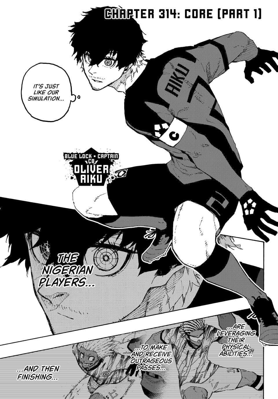 Blue Lock Chapter 314 page 1 - 