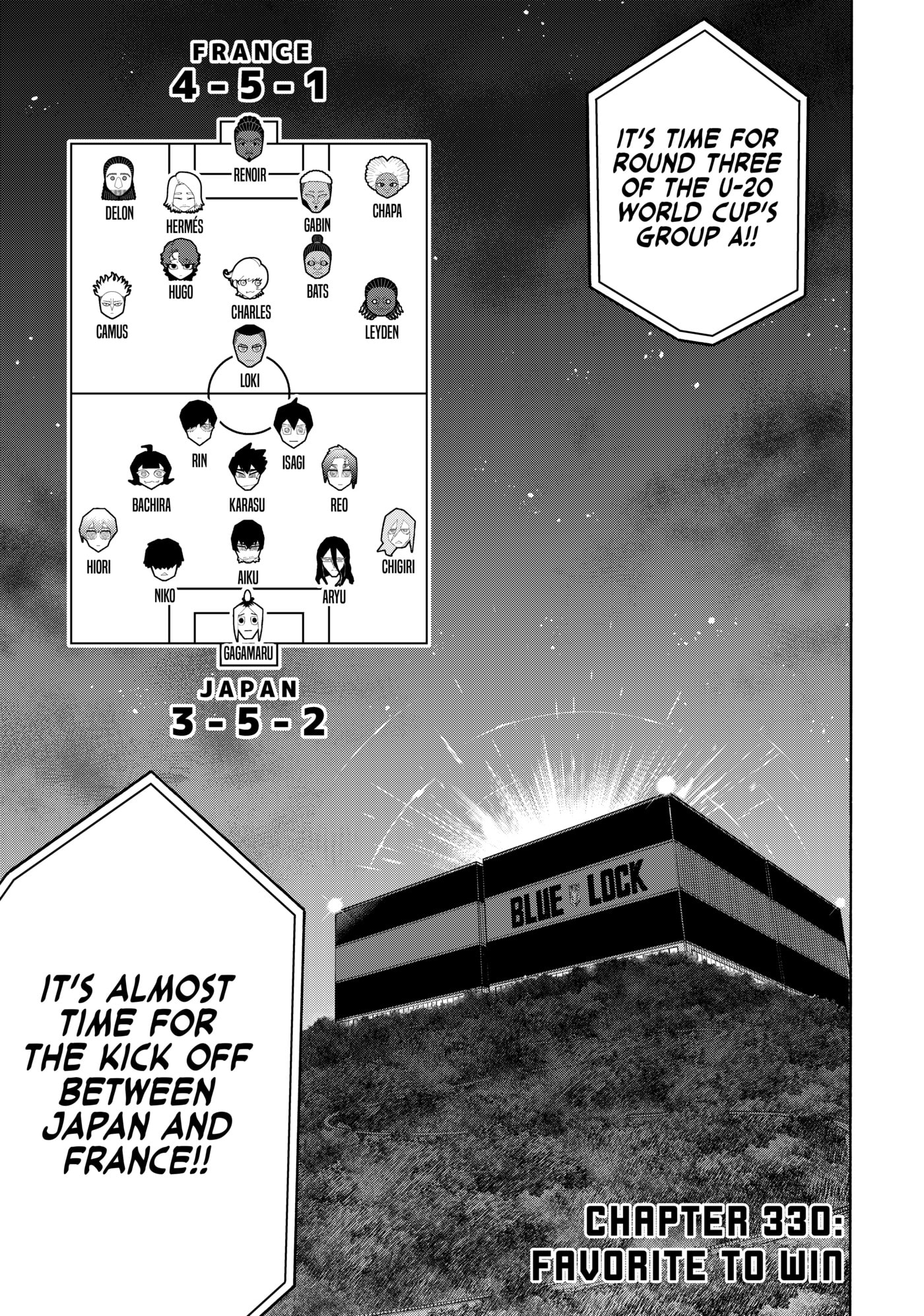 Blue Lock Chapter 330 page 1 - 