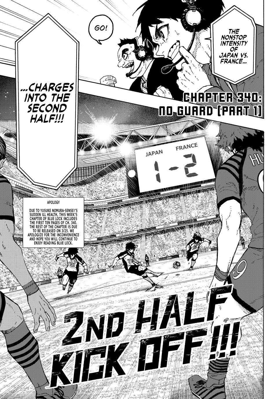 Blue Lock Chapter 340 page 1 - 