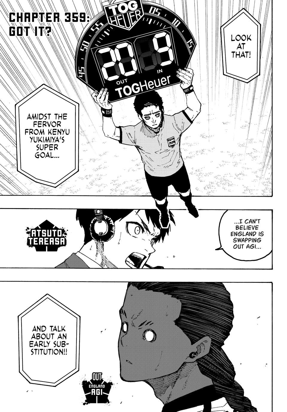 Blue Lock Chapter 359 page 1 - 