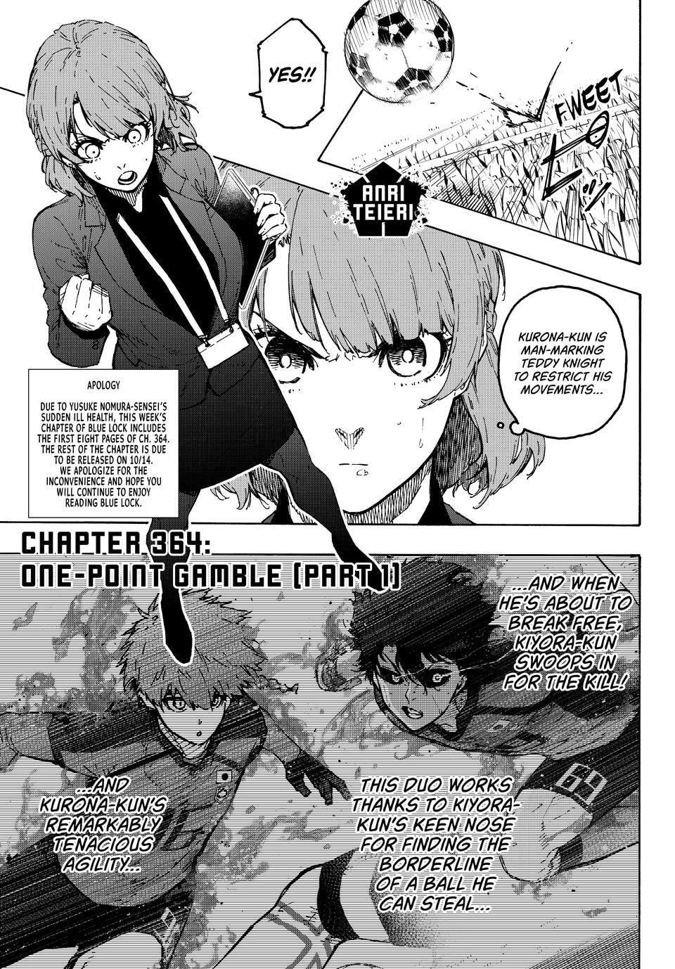 Blue Lock Chapter 364 page 1 - 
