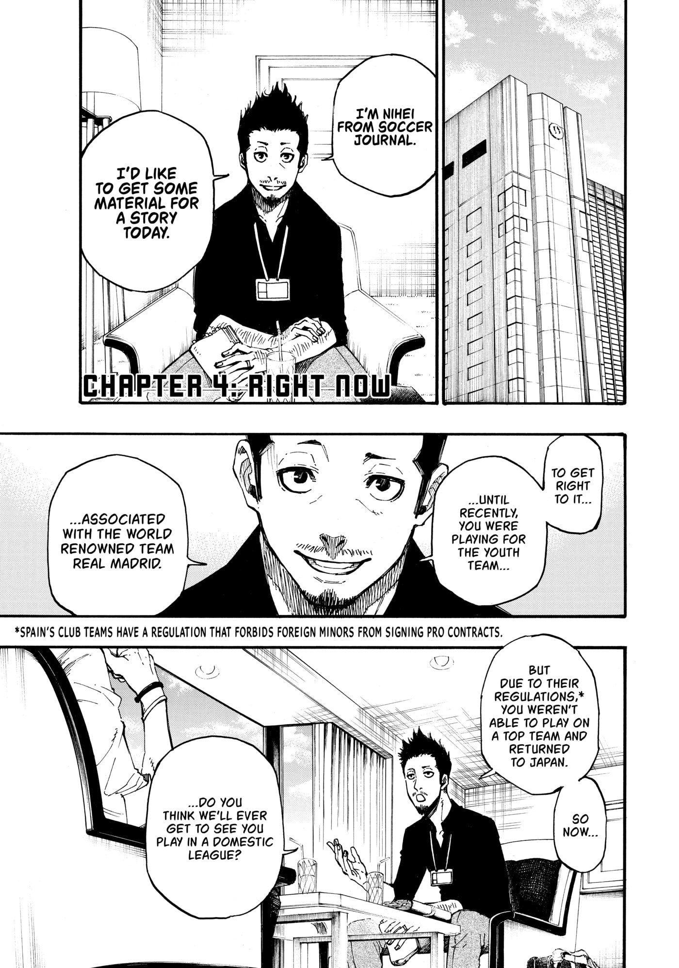Blue Lock Chapter 4 page 1 - 