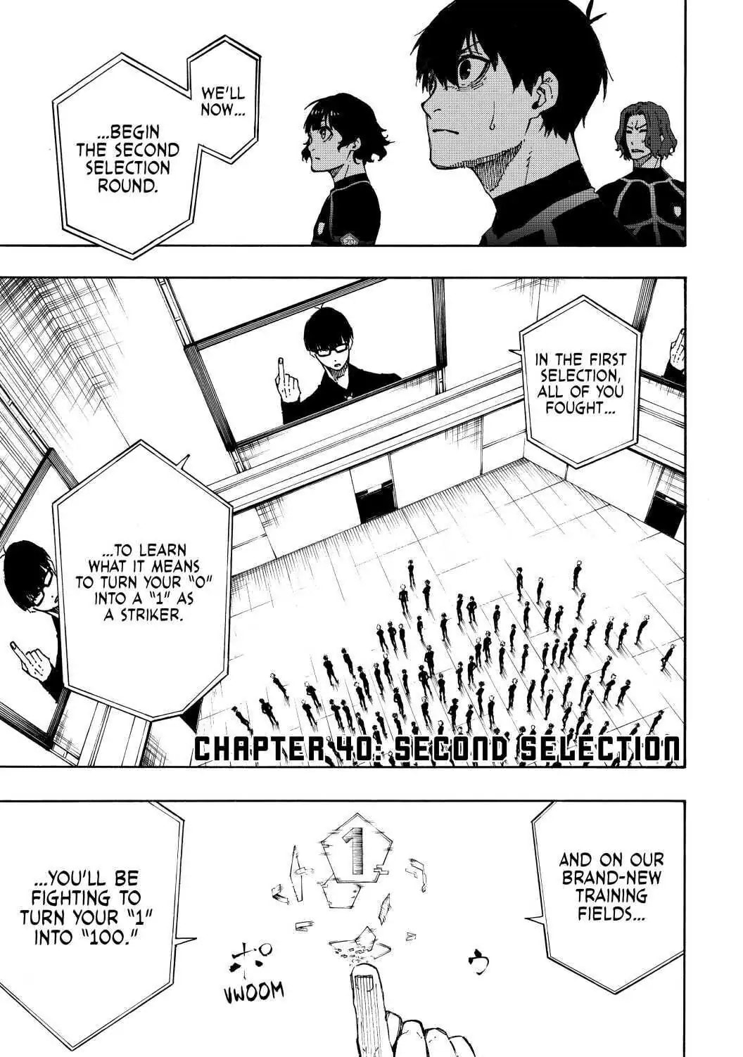 Blue Lock Chapter 40 page 1 - 